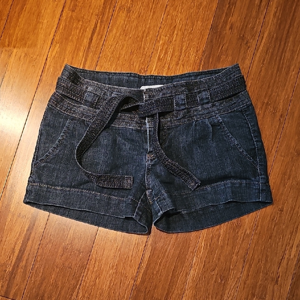 Boom Boom Jeans Black Jean Shorts with Drawstring Waist